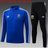 Chándal Argentina 2026 (Color azul Half Zip) - NIÑOS